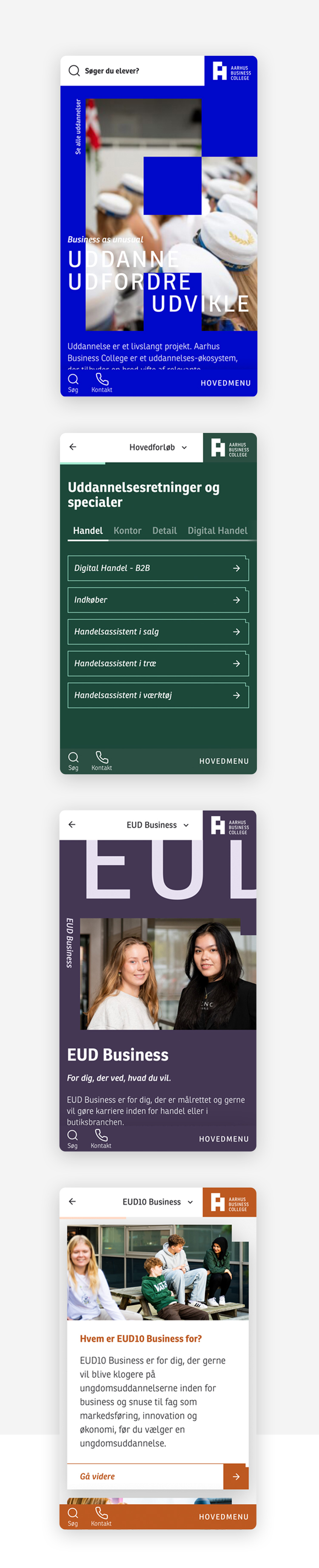 Sammen med Aarhus Business College skabte vi et signifikant løft på tværs af hele deres hjemmeside